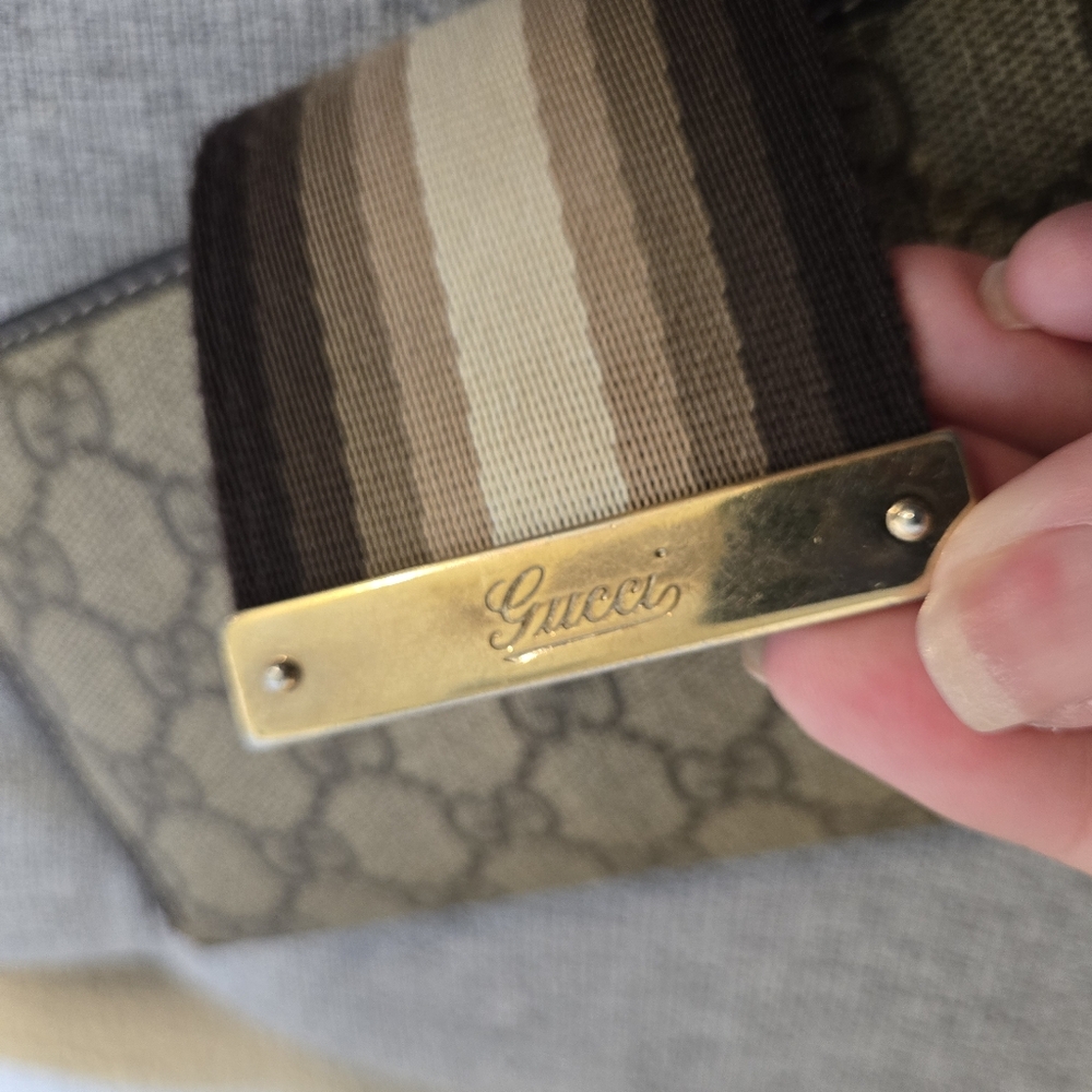 Gucci Monogram Long Stripe Wallet, Coated Canvas And Leather - Picture 12 of 16